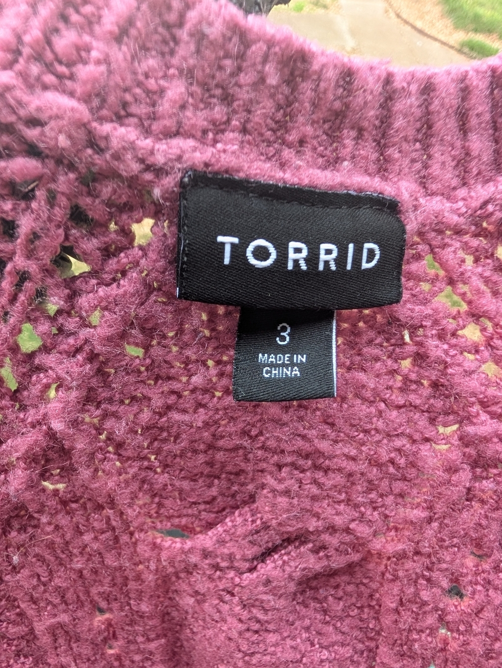 Torrid Cable Knit Boyfriend Cardigan 3x Pink Mauve Cozy Button Front - Picture 8 of 10
